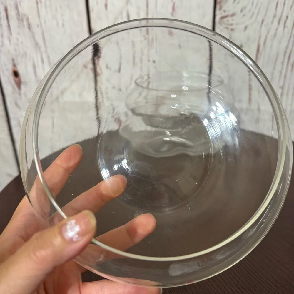 Shallow Glass Bowl Floral Vase or Terrarium 7 Pc lot Used for Table Centerpieces